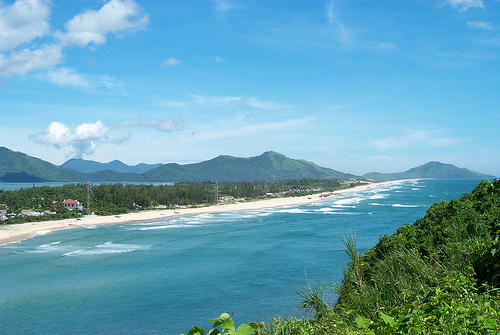 Lang Co Beach Coastline